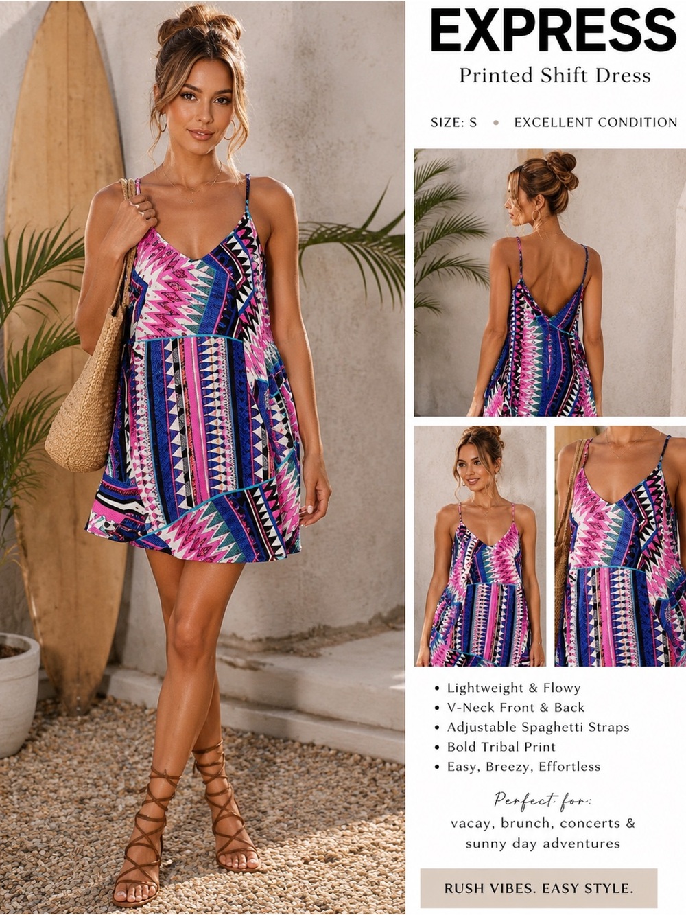⭐️Express, Vibrant & Versatile, Fun, Funky and Fabulous! LOVE This One! Lined, S